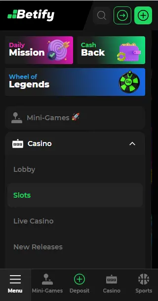 Bonussen beschikbaar in BETIFY CASINO