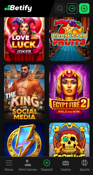 Bonussen beschikbaar in BETIFY CASINO